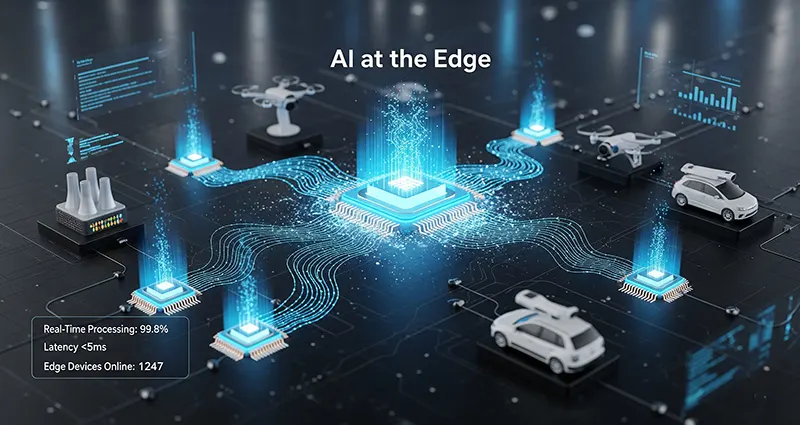 AI at the Edge for Real-Time Data Processing and Low-Latency Applications